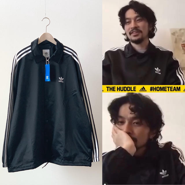 King Gnu常田大希 着用 adidas サテン コーチ ジャケット 新品