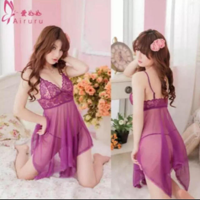 セクシーランジェリー キャミソール Tバック ベビードール ランジェリー レディースのトップス(キャミソール)の商品写真