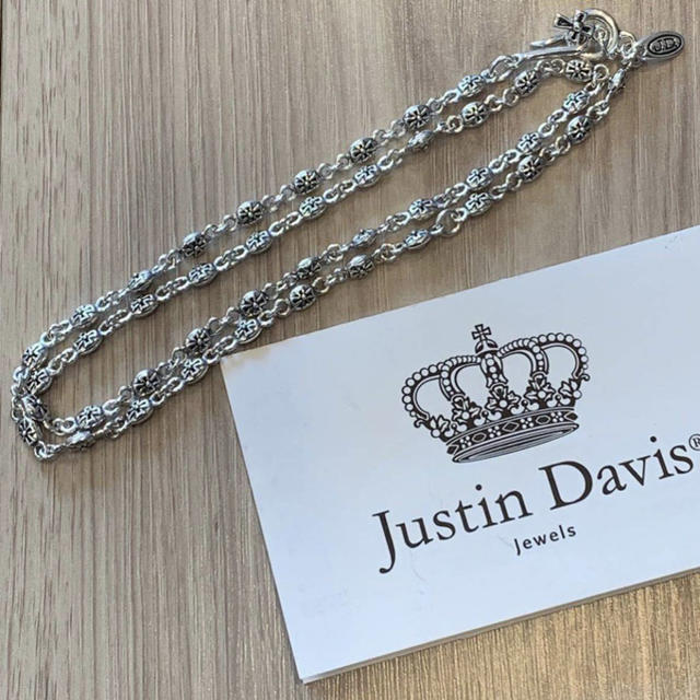 Justin Davis(ジャスティンデイビス)の新品◆JUSTIN DAVIS◆TINY CROSS◆クロスチェーン◆50cm◆ メンズのアクセサリー(ネックレス)の商品写真