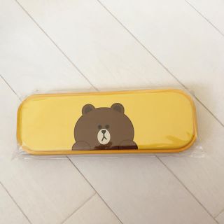 ラインフレンズ　ブラウン　ペンケース　新品(ペンケース/筆箱)