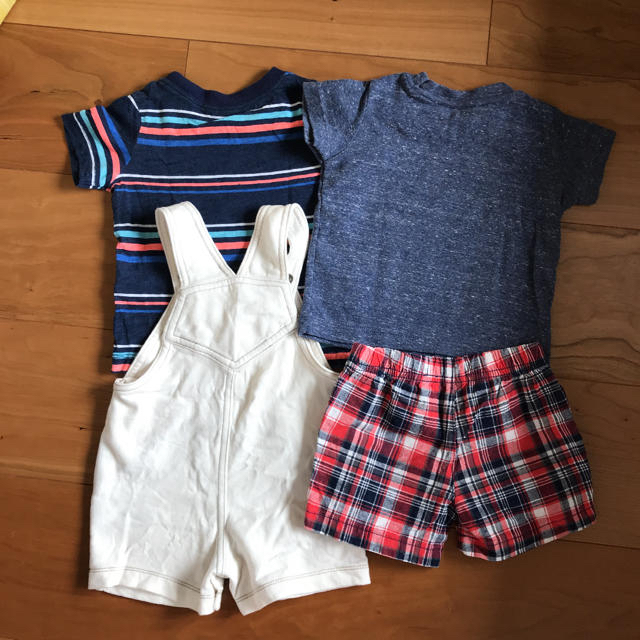 carter's(カーターズ)の男の子⭐︎シャツとパンツ　4枚セット☆ キッズ/ベビー/マタニティのベビー服(~85cm)(Ｔシャツ)の商品写真