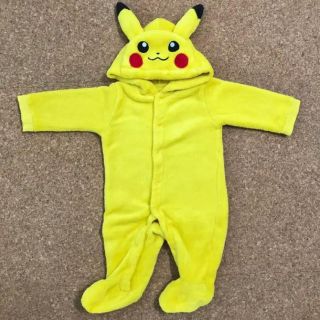 ポケモン(ポケモン)のポケモン ピカチュウ ロンパース 衣装 50-60(ロンパース)