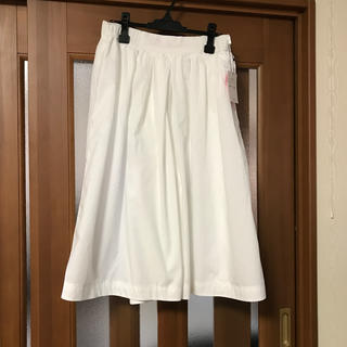 ミラオーウェン(Mila Owen)の新品未使用　スカート見えガウチョ　キュロット　ワイドパンツ　LL ホワイト(キュロット)