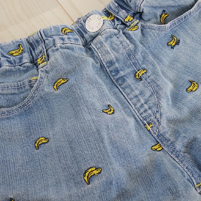 バナナ🍌柄ショートパンツ キッズ/ベビー/マタニティのキッズ服女の子用(90cm~)(パンツ/スパッツ)の商品写真