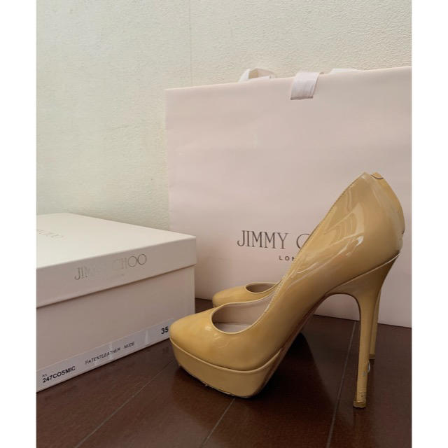 JIMMY CHOO(ジミーチュウ)の定価¥90000 ジミーチュウ　ハイヒール約12cm パンプス　35 22cm レディースの靴/シューズ(ハイヒール/パンプス)の商品写真