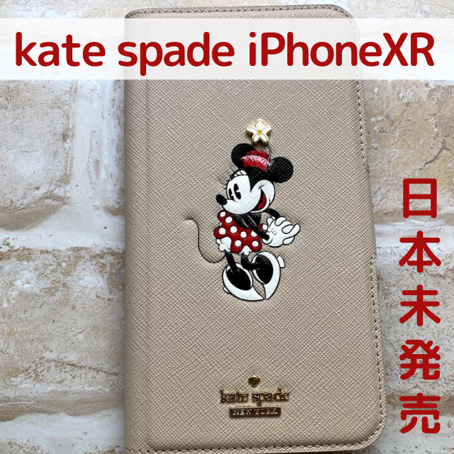 ケイトスペード iphone xr ミニーマウス スマホケース 手帳型 新品のサムネイル