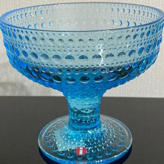 イッタラ(iittala)の専用 イッタラ カステヘルミ スタンドボウル ライトブルー 涼しげ 夏 未使用(グラス/カップ)