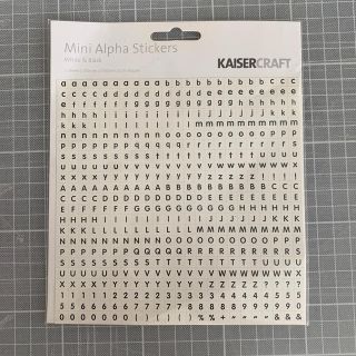 KAISERCRAFT Mini Alpha Stickers ステッカー(シール)