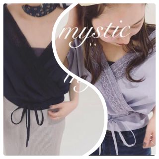 ミスティック(mystic)の新品♡¥5940【mystic】カシュクールレースブラウス(シャツ/ブラウス(半袖/袖なし))