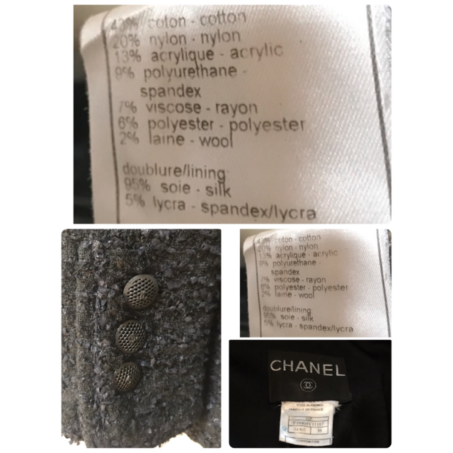 CHANEL(シャネル)の♡ シャネル　ノーカラージャケット　CHANEL リボンツイード　ジャケット レディースのジャケット/アウター(ノーカラージャケット)の商品写真