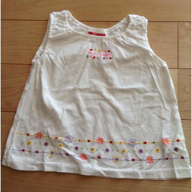 mikihouse(ミキハウス)のMiKiHOUSE ノースリーブ キッズ/ベビー/マタニティのキッズ服女の子用(90cm~)(Tシャツ/カットソー)の商品写真