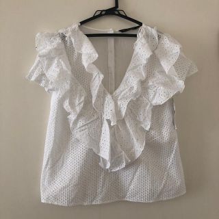 ザラ(ZARA)のZARA レース　トップス(シャツ/ブラウス(半袖/袖なし))