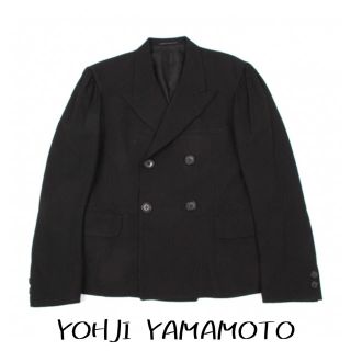 ヨウジヤマモト(Yohji Yamamoto)のヨウジヤマモト pour  80's   ウールギャバギャザーアームジャケット(テーラードジャケット)