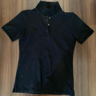 ユニクロ(UNIQLO)のポロシャツ レディースM ユニクロ UNIQLO 黒(ポロシャツ)
