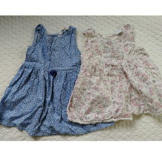 エイチアンドエム(H&M)の①90cmワンピース　2枚セット(ワンピース)