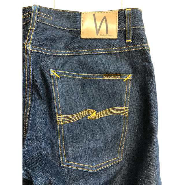 Nudie Jeans(ヌーディジーンズ)のヌーディージーンズ　新品同様オーガニックコットンデニム　W34 L32 メンズのパンツ(デニム/ジーンズ)の商品写真