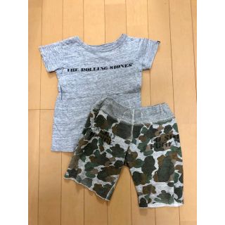 デニムダンガリー(DENIM DUNGAREE)のデニム&ダンガリー  Tシャツ&パンツ セット110(Tシャツ/カットソー)