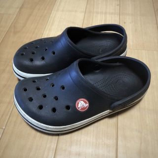 クロックス(crocs)のクロックス キッズ黒18cm◆(サンダル)