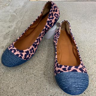 マークバイマークジェイコブス(MARC BY MARC JACOBS)のMARC ＢＹ MARC JACOBS バレーシューズ　ピンク/青　37(バレエシューズ)