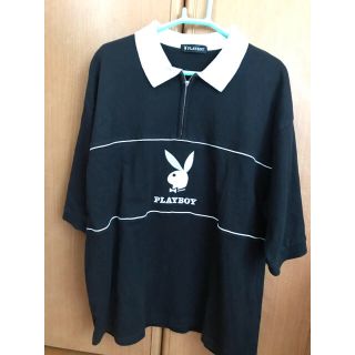 プレイボーイ(PLAYBOY)のPLAYBOY ハーフジップシャツ(Tシャツ/カットソー(半袖/袖なし))