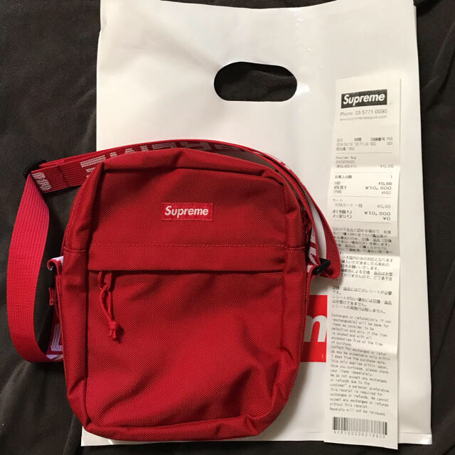 supreme shoulder bag red