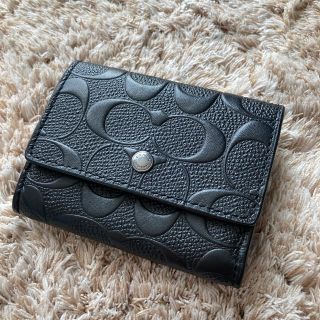 コーチ(COACH)のCOACH カードケース　黒(名刺入れ/定期入れ)