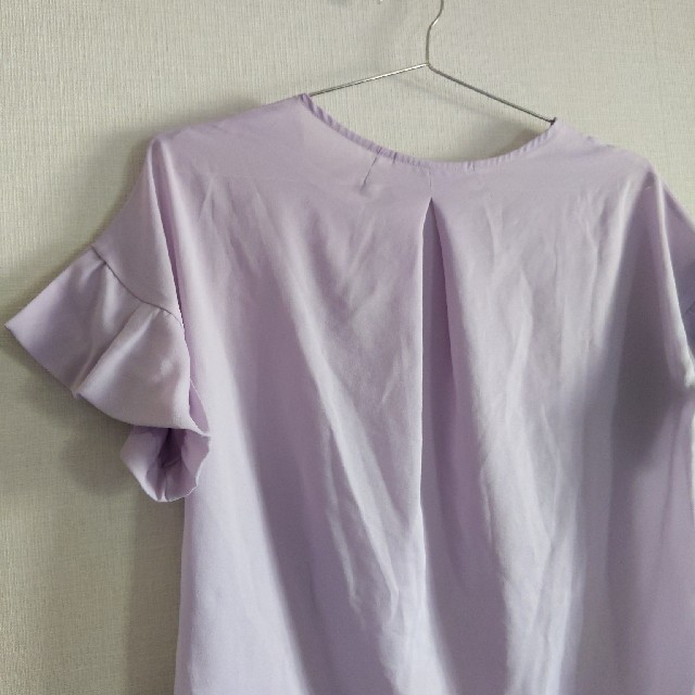GU(ジーユー)のGU袖フリルトップス レディースのトップス(シャツ/ブラウス(半袖/袖なし))の商品写真