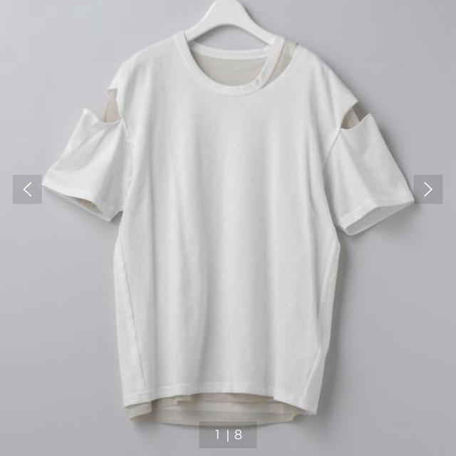 BEAUTY&YOUTH UNITED ARROWS(ビューティアンドユースユナイテッドアローズ)の【新品】PERVERZE × ROKU スリットTシャツ レディースのトップス(Tシャツ(半袖/袖なし))の商品写真