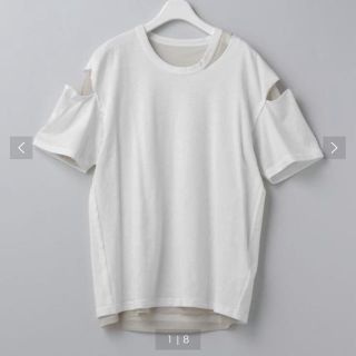 ビューティアンドユースユナイテッドアローズ(BEAUTY&YOUTH UNITED ARROWS)の【新品】PERVERZE × ROKU スリットTシャツ(Tシャツ(半袖/袖なし))