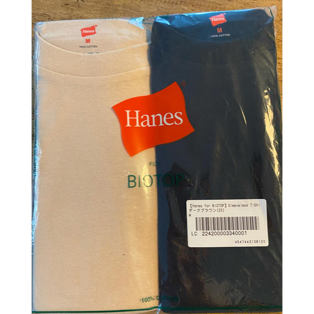 Hanes(ヘインズ)の値下げ！Hanes for BIOTOP Sleeveless T-shirt レディースのトップス(Tシャツ(半袖/袖なし))の商品写真