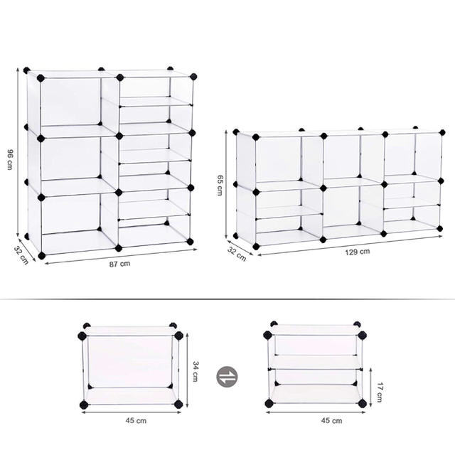 IKEA(イケア)のクリア収納ラック　組立式 インテリア/住まい/日用品の収納家具(棚/ラック/タンス)の商品写真