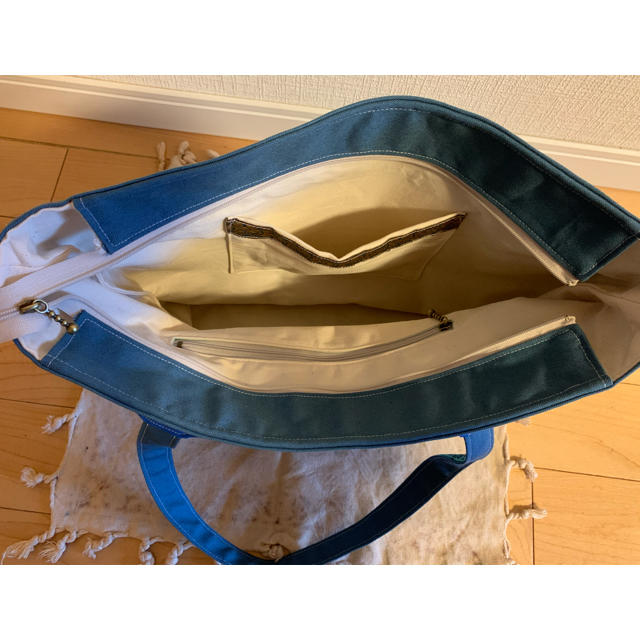 ファスナートートバッグ　ペルシャ更紗② ハンドメイドのファッション小物(バッグ)の商品写真