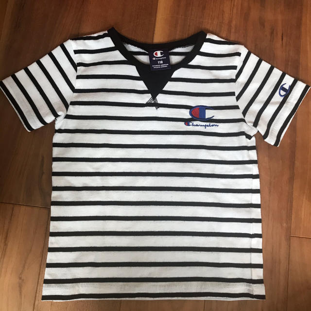 Champion(チャンピオン)のChampion  ボーダーTシャツ  110 キッズ/ベビー/マタニティのキッズ服男の子用(90cm~)(Tシャツ/カットソー)の商品写真