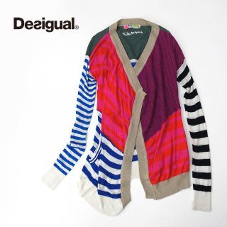 デシグアル(DESIGUAL)のDesigual デシグアル　クレイジーパターン◎ライトニットカーディガン(カーディガン)