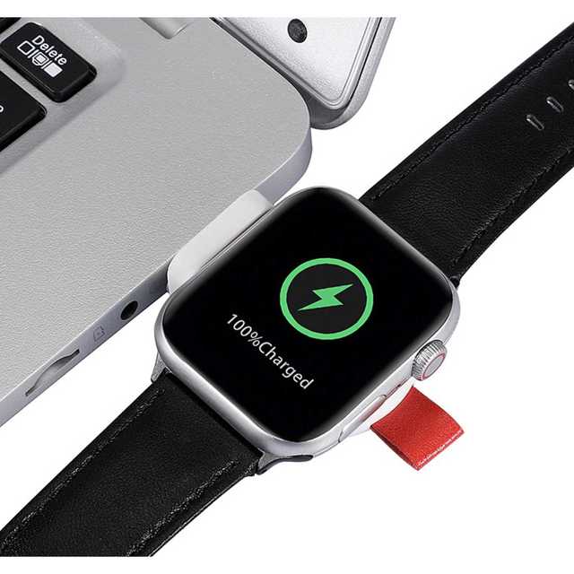 【A02】Apple Watch USB接続タイプ充電器　 スマホ/家電/カメラのスマホアクセサリー(その他)の商品写真