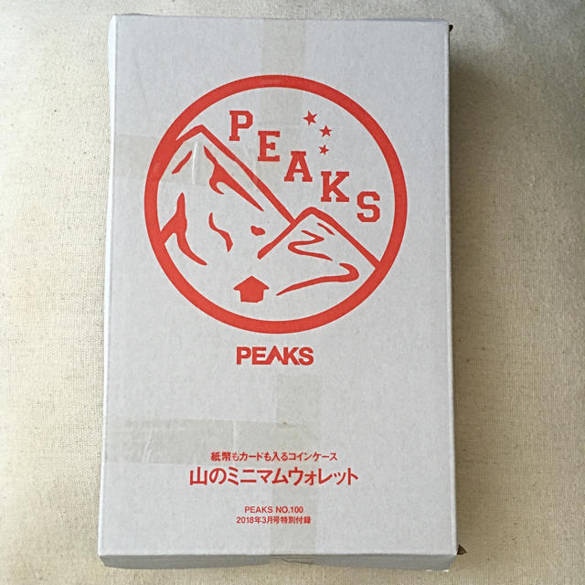 PEAKS ピークス　付録　山のミニマムウォレット　財布 スポーツ/アウトドアのアウトドア(登山用品)の商品写真