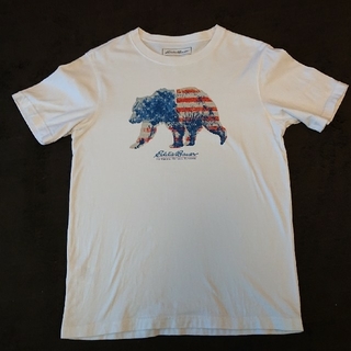 エディーバウアー(Eddie Bauer)のEddieBower アメリカ柄くま Tシャツ USED(Tシャツ/カットソー(半袖/袖なし))