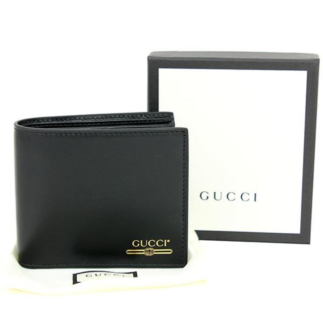 Gucci(グッチ)の羅刹様専用 新品 グッチ 二つ折り財布 ブラック メンズ ヴィンテージロゴ メンズのファッション小物(折り財布)の商品写真