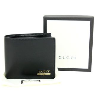 グッチ(Gucci)の羅刹様専用 新品 グッチ 二つ折り財布 ブラック メンズ ヴィンテージロゴ(折り財布)