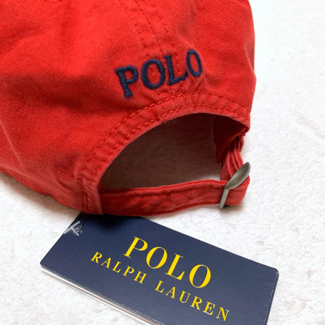POLO RALPH LAUREN(ポロラルフローレン)の53㎝ / 4-7 新品 ラルフローレン R ビッグポニー キャップ キッズ/ベビー/マタニティのこども用ファッション小物(帽子)の商品写真