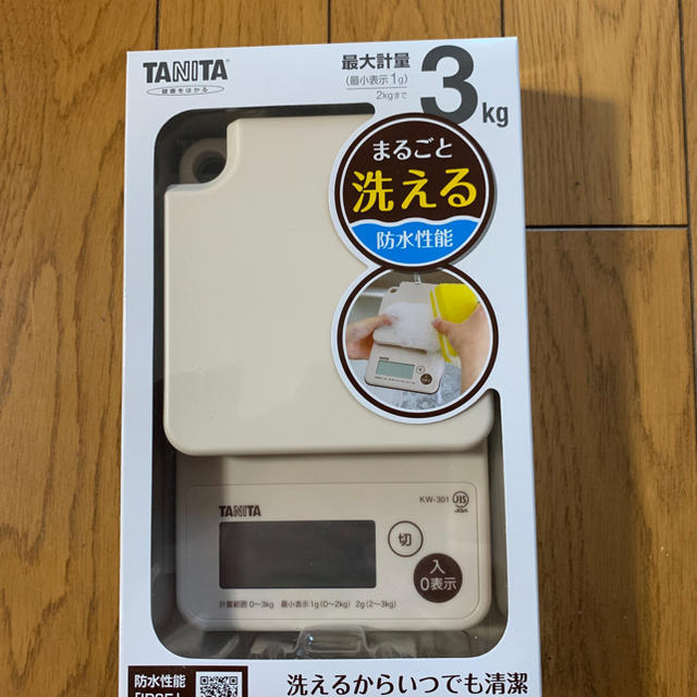 TANITA(タニタ)のタニタ クッキングスケール KW-301-IV＆防水キッチンタイマー TD414 インテリア/住まい/日用品のキッチン/食器(調理道具/製菓道具)の商品写真