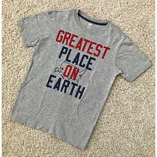 オールドネイビー(Old Navy)の【OLD NAVY】プリントTシャツ L/G 10-12才 グレー(Tシャツ/カットソー)