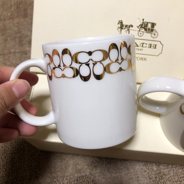 COACH(コーチ)のcoach コーチ　ペアマグカップ インテリア/住まい/日用品のキッチン/食器(グラス/カップ)の商品写真