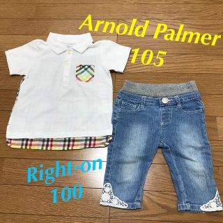 アーノルドパーマー(Arnold Palmer)の女の子 夏服 ポロシャツ パンツ まとめ売り 100 105(Tシャツ/カットソー)