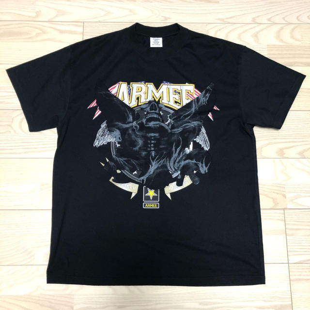 VETEMENTS 19SS Tシャツ オーバーサイズ スカル バタフライ M