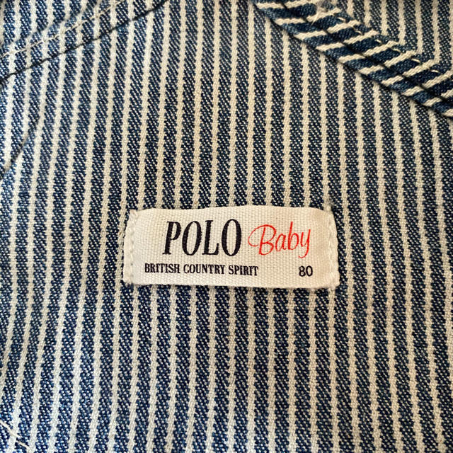 POLO RALPH LAUREN(ポロラルフローレン)のpolobabyデニム ジャンパースカート キッズ/ベビー/マタニティのベビー服(~85cm)(スカート)の商品写真