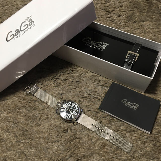 GaGa MILANO - 美品ガガミラノマヌアーレ46mm‼️電池交換してお渡し