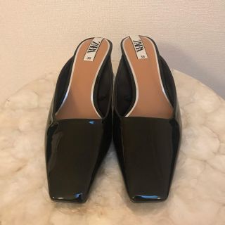 ザラ(ZARA)のZARA/ザラ 未使用 べっ甲柄ミッドヒールミュール サイズ38(24.5cm)(ハイヒール/パンプス)