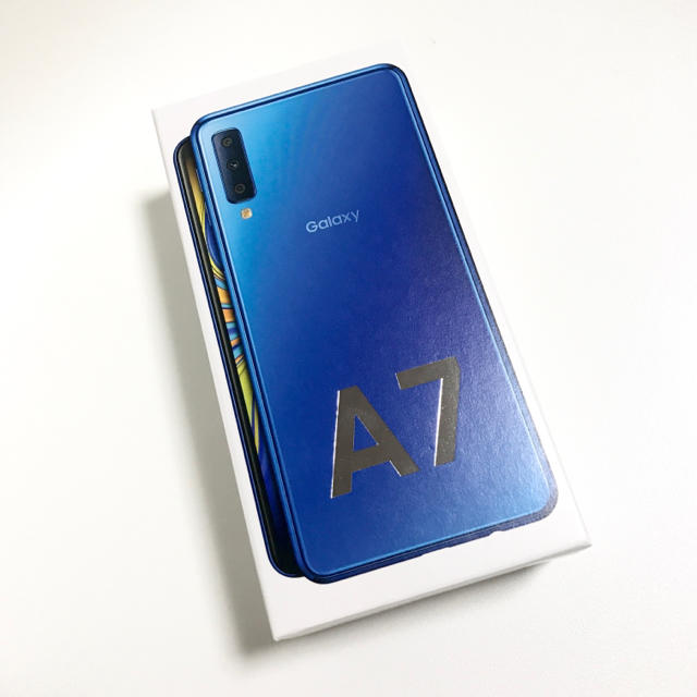 GALAXY A7 ブルー モバイル - スマートフォン本体