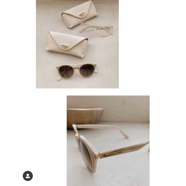 ALEXIA STAM - Boston Frame Sunglasses Beigeの通販 by nyanco1007's ...